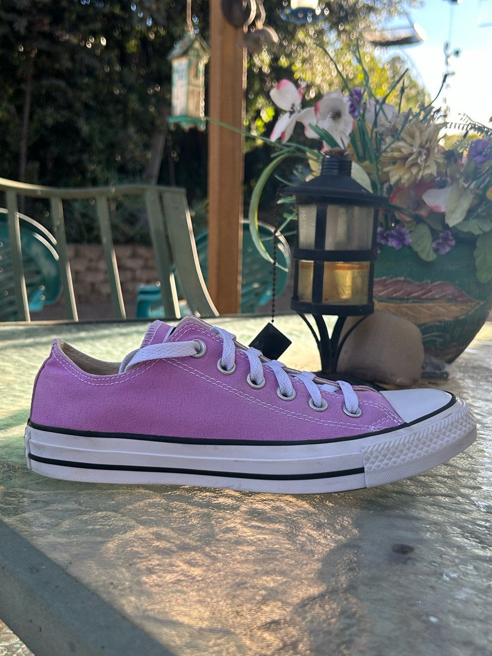 Converse Chuck Taylor All Star Fuchsia Glow Low Top Sneakers Women’s 8 - Picture 4 of 11